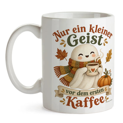 Lustige Halloween Tasse mit gemütlichem Geist|p:2014977|h:60a891f66015fc36913edae032f237eb