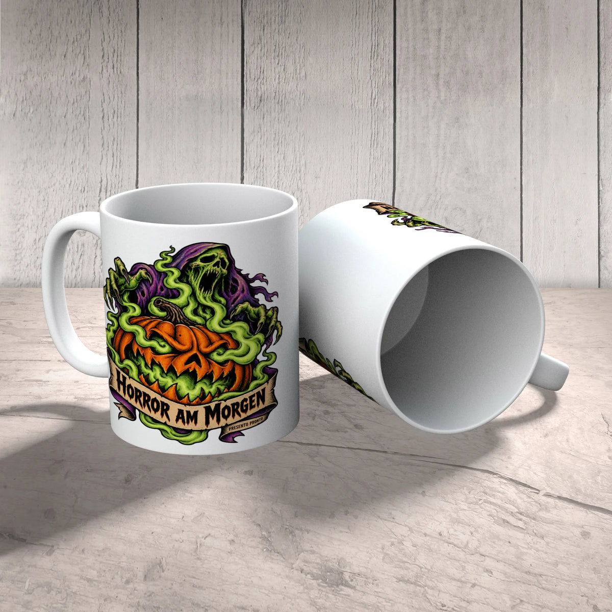 Gruselige Halloween-Tasse mit Kürbisgesicht|p:2014979|h:17288356dc146acd18aca8718a00b86e