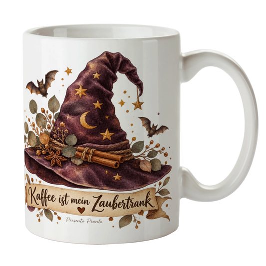 Zauberhafte Halloween Tasse mit Hexenhut|p:2014980|h:cfa621bc13e47aaf96d576a58f7bda78