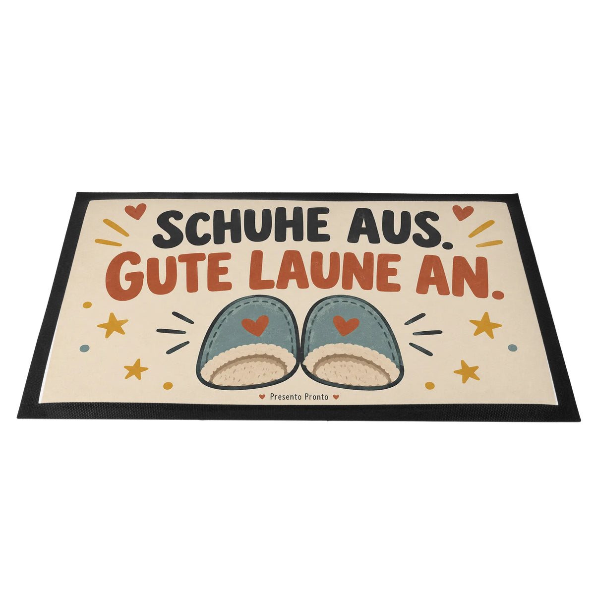 Lustige Fußmatte mit lustigem Spruch und Hausschuhen für Gäste|p:2014984|h:b89a25a9e0275eddb487fe00d5bb13e8