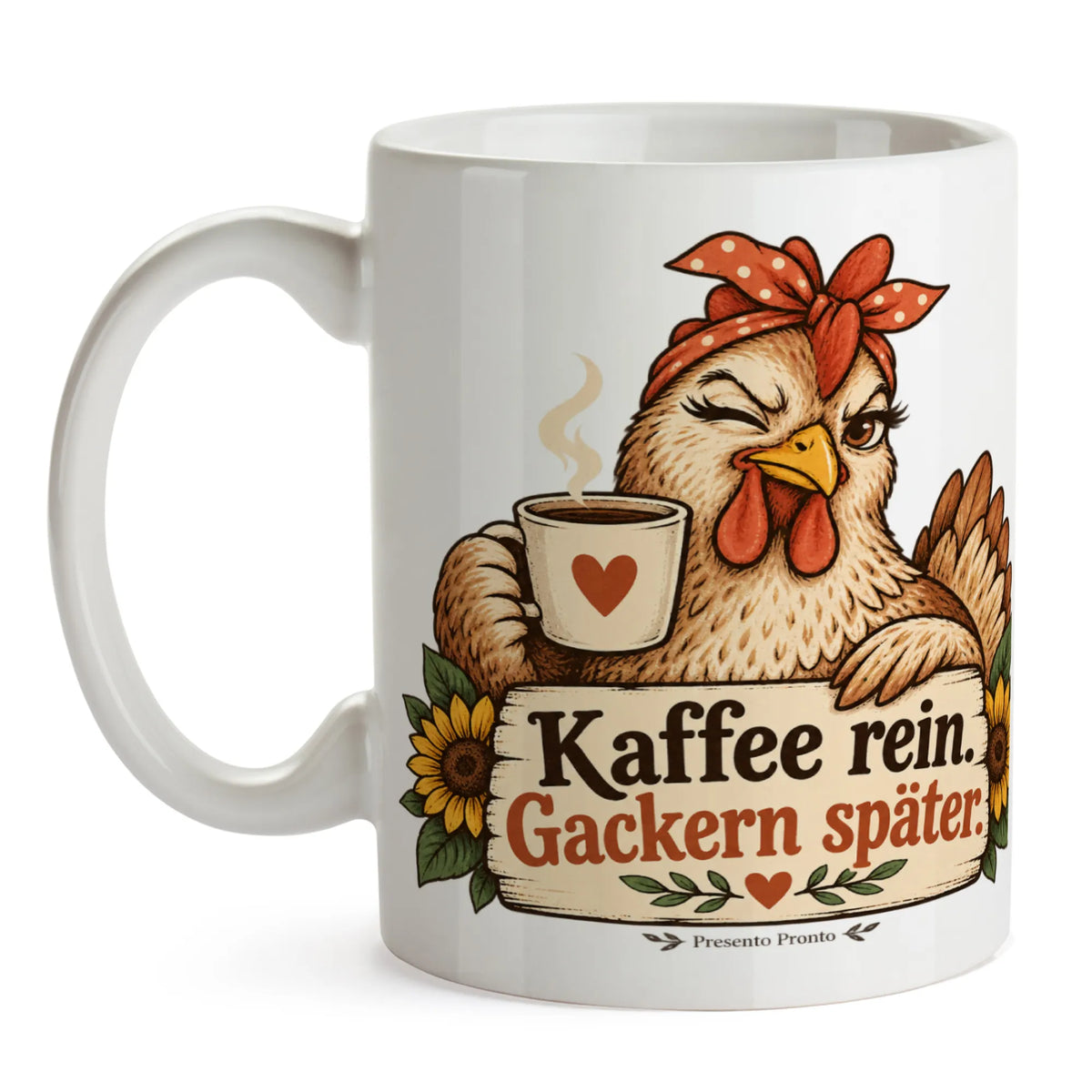 Lustige Tasse mit Huhn für freche Kaffeefans|p:2014985|h:fc741ef76cd3c905c5ea1ad3620b4c22