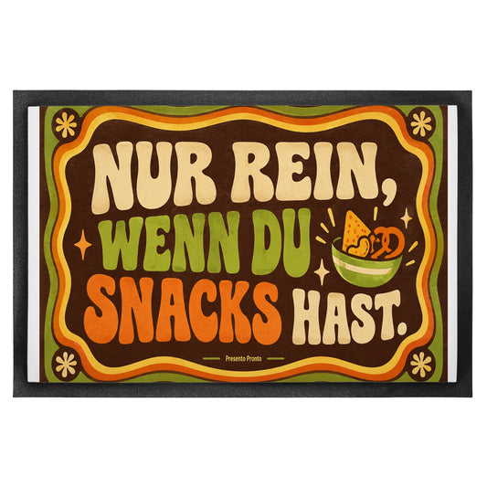 Lustige Fußmatte mit Spruch und Snackschüssel für Gäste|p:2014992|h:507915cb27d88b6b8316c640ab1dab96