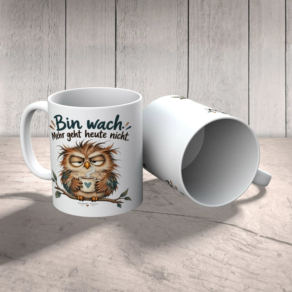Lustige Tasse mit Eule für müde Morgenmuffel|p:2015004|h:58a6ba78ef9fd32d7b3e08ea946a5ab7