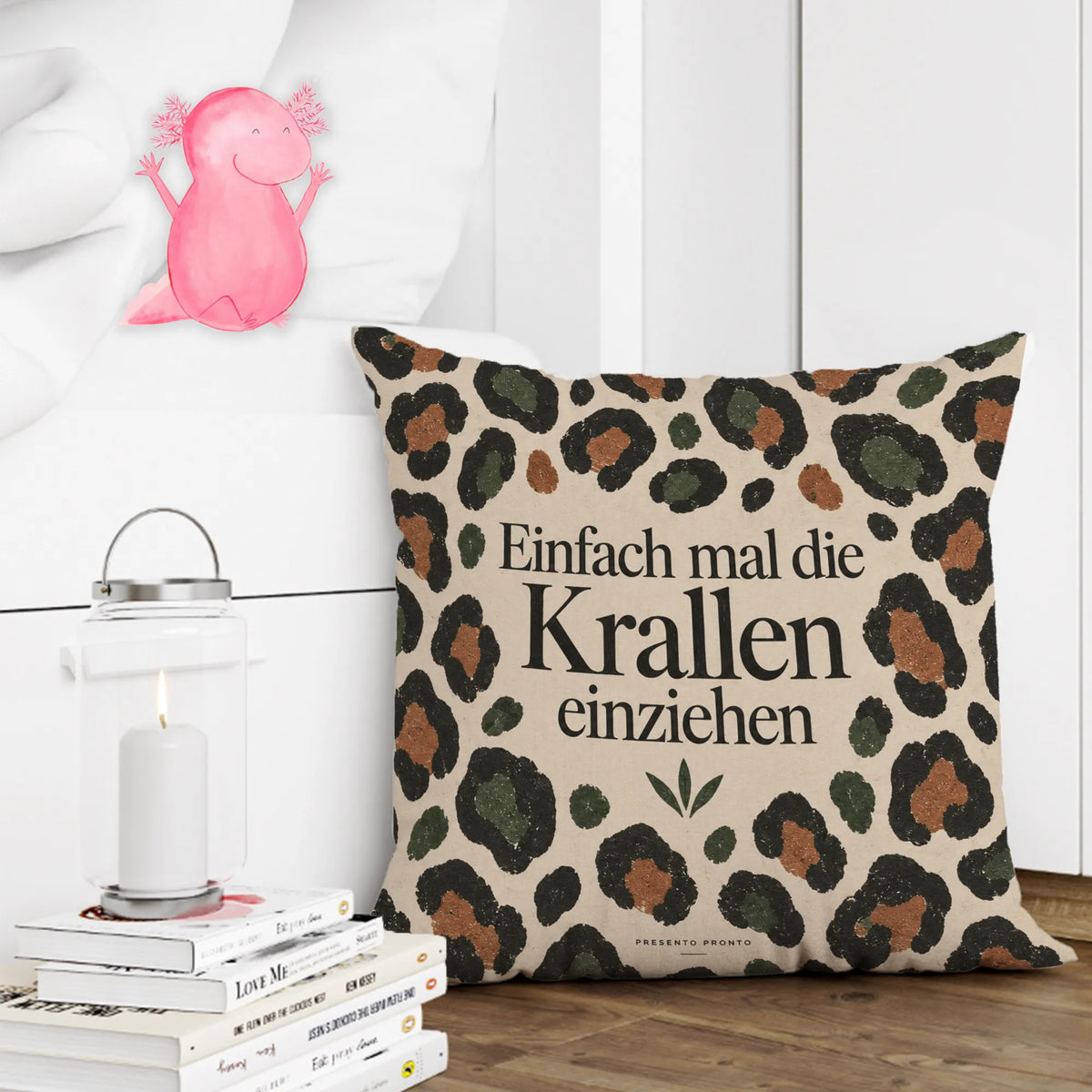 Lustiges Leo Kissen für Freundin mit Leopardenmuster|p:2015005|h:05e8232e5c37c3eed90b3b4d2ce00273