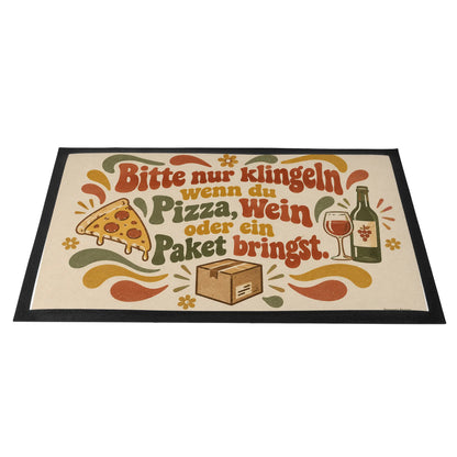 Lustige Fußmatte mit Spruch für Pizzaliebhaber|p:2015008|h:247520505d903c27a4f9c92b729d061e