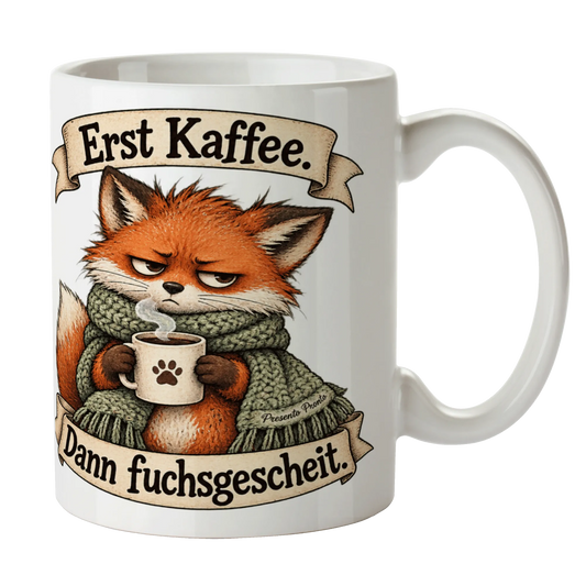 Lustige Tasse mit Fuchs für Morgenmuffel|p:2015012|h:74ed4bc9360fc0c3c031765940016b20