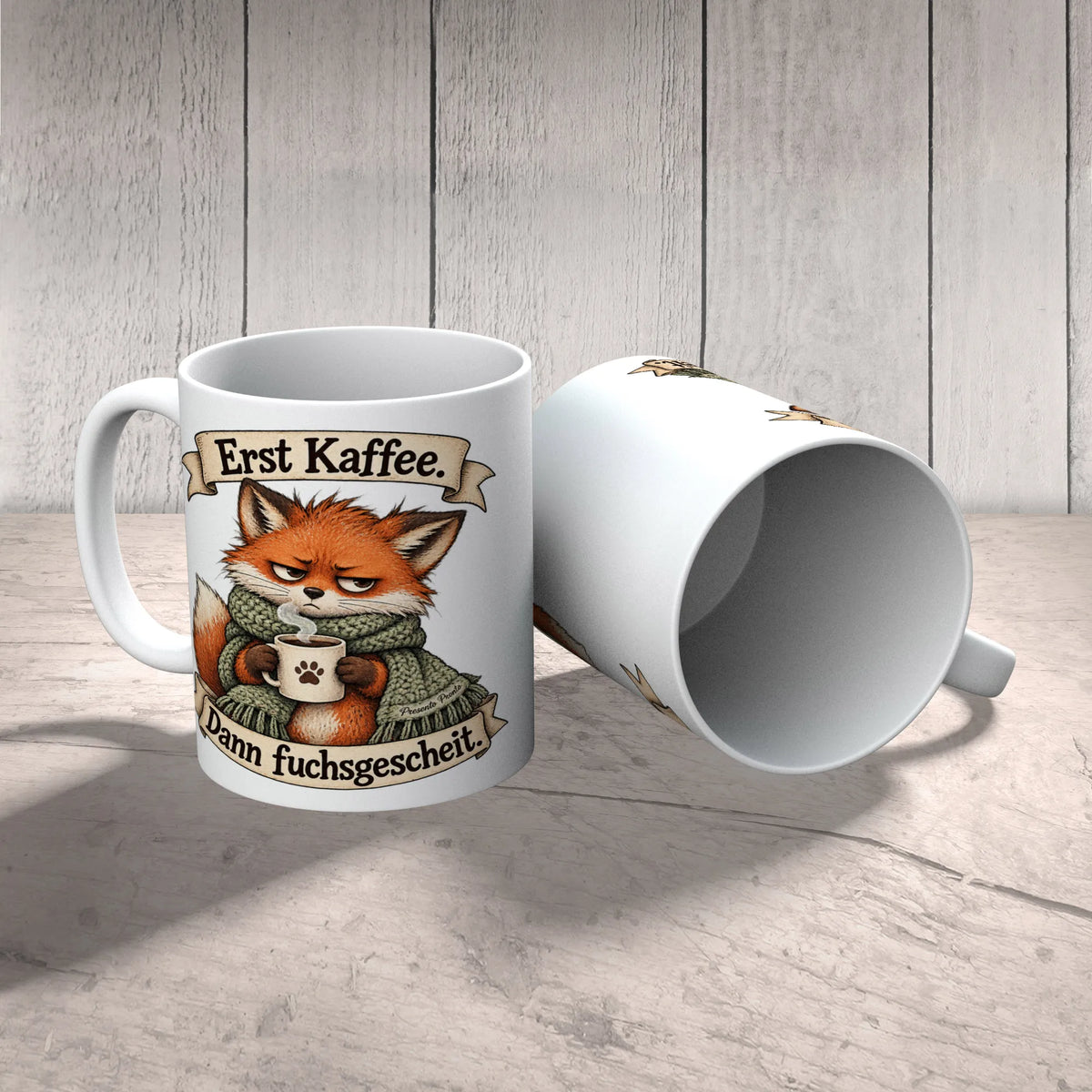 Lustige Tasse mit Fuchs für Morgenmuffel|p:2015012|h:e79329162349392d320bde53213ba4cc