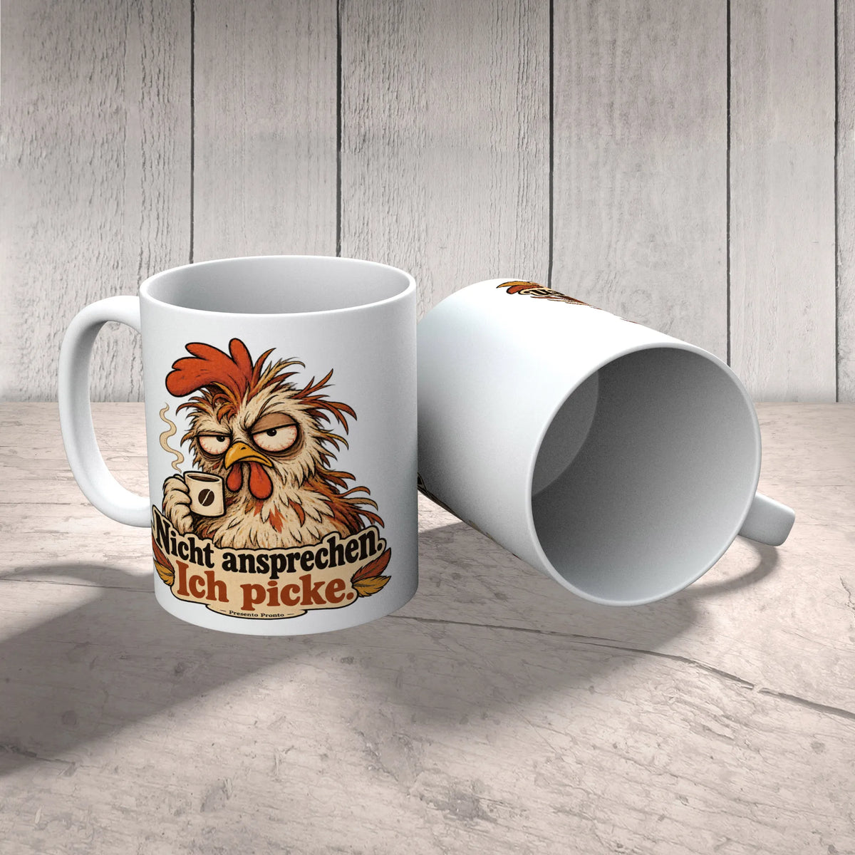 Lustige Tasse mit Huhn für Morgenmuffel|p:2015013|h:af707d2866893b39a4b273a43e47b8d3