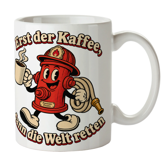 Lustige Tasse für Feuerwehrleute mit Hydrant|p:2015017|h:d5a17546d5496305b1a5df96287856c1