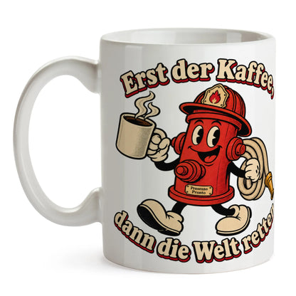 Lustige Tasse für Feuerwehrleute mit Hydrant|p:2015017|h:4adb3c69913f1812bee8a28975c086f5