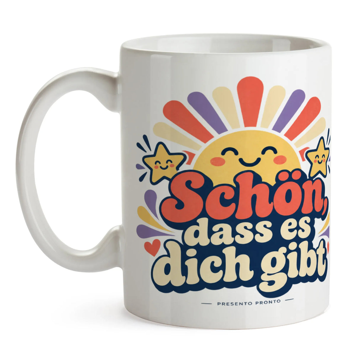 Herzliche Tasse Schön dass es dich gibt mit Sonne für Lieblingsmenschen|p:2015019|h:f9c8a59e3a3b4a149d2c9967bdb83c38