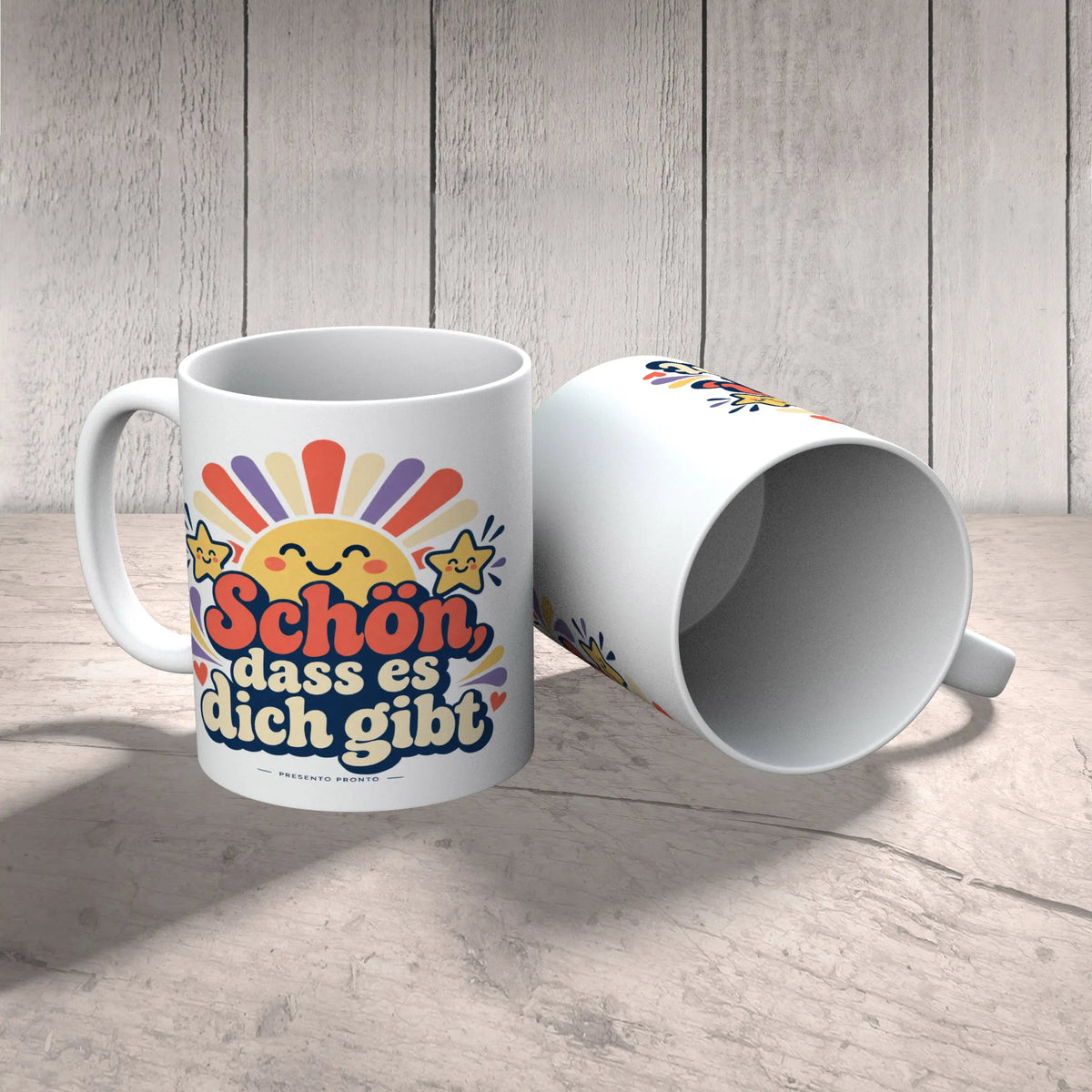 Herzliche Tasse Schön dass es dich gibt mit Sonne für Lieblingsmenschen|p:2015019|h:bd1338319297c546d03360553721ebc0