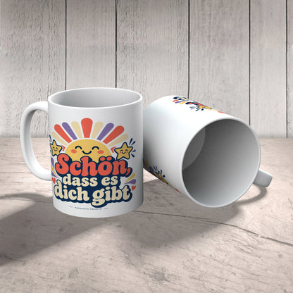 Herzliche Tasse Schön dass es dich gibt mit Sonne für Lieblingsmenschen|p:2015019|h:bd1338319297c546d03360553721ebc0