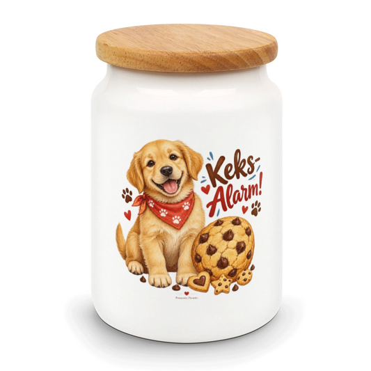 Lustige Keksdose für Hundebesitzer mit Golden Retriever|p:2015024|h:d9cde13c546bfebcd8a7f19deec5bf99