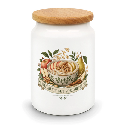 Natürlicher Behälter für Overnight Oats zum gesunden Frühstück|p:2015025|h:8cbffe97a750f27a267ea9ffad91db02