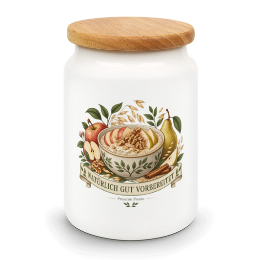 Natürlicher Behälter für Overnight Oats zum gesunden Frühstück|p:2015025|h:8cbffe97a750f27a267ea9ffad91db02