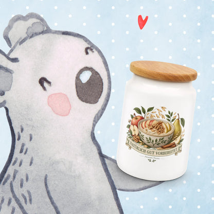 Natürlicher Behälter für Overnight Oats zum gesunden Frühstück|p:2015025|h:0a32e023e7bd71a5e53c460011d78097
