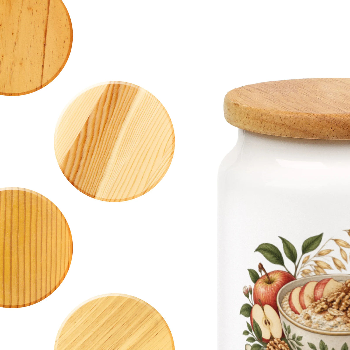 Natürlicher Behälter für Overnight Oats zum gesunden Frühstück|p:2015025|h:e835929a7c53c26dc4632dc1bbb0e581