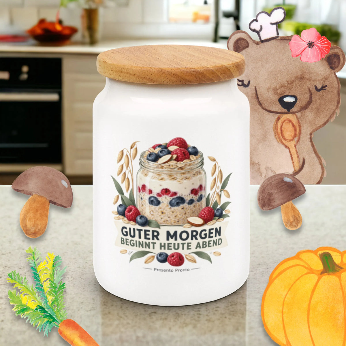 Motivierender Behälter für Overnight Oats für Müsli-Fans|p:2015032|h:9e3ee94ab764ac8a680672e3da9cd427