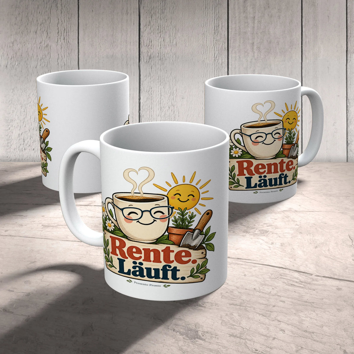Lustige Tasse für Rentner mit Gartenschaufel und Sonne|p:2015035|h:4955c3737f9afcd186432a10c02b5e13