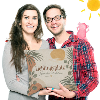 Gemütliches Kissen für den Lieblingsplatz mit Palmblättern|p:2015038|h:2b5dd4206987e13269353f4950631c7e