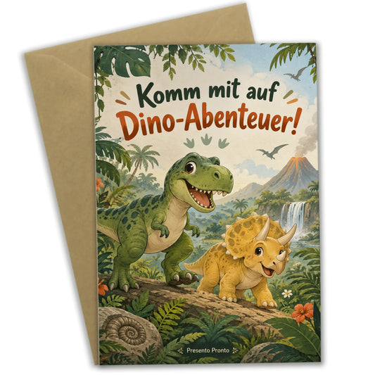 Abenteuerliche Einladungskarten für den Dinogeburtstag mit T-Rex|p:2015048|h:9e45d2db189e3c2639d4df98dd3485a2
