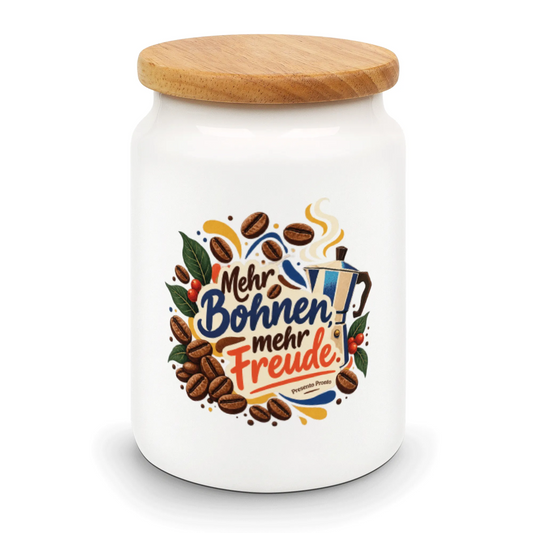 Lustiger Kaffeebohnenbehälter für Kaffeeliebhaber mit Mokkapot|p:2015057|h:b5300edaedbe26e9eaecb0372a22637c
