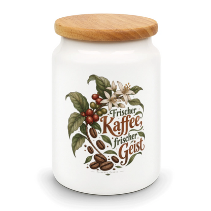 Eleganter Kaffeebohnenbehälter für Kaffeeliebhaber mit Kaffeeblüten|p:2015066|h:5d1c273e153012656cf8cb4f2e456c34