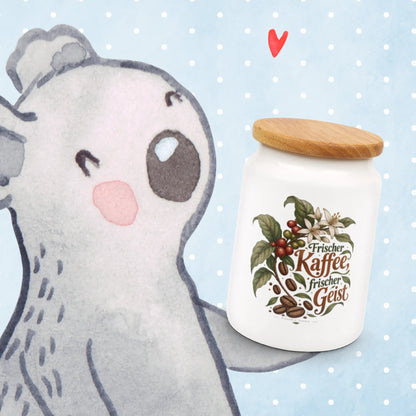 Eleganter Kaffeebohnenbehälter für Kaffeeliebhaber mit Kaffeeblüten|p:2015066|h:7edad8eaaad5904e800be5fb99542854
