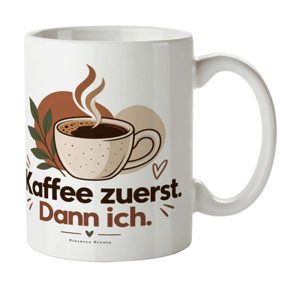 Lustige Kaffeetasse für Kaffeeliebhaber mit Becher in Salbeigrün|p:2015070|h:66cabb7cd998f2217b66027e488cadb0
