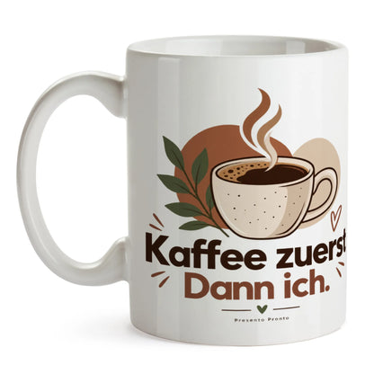 Lustige Kaffeetasse für Kaffeeliebhaber mit Becher in Salbeigrün|p:2015070|h:a5b85d18c470570d3581b96a60378097
