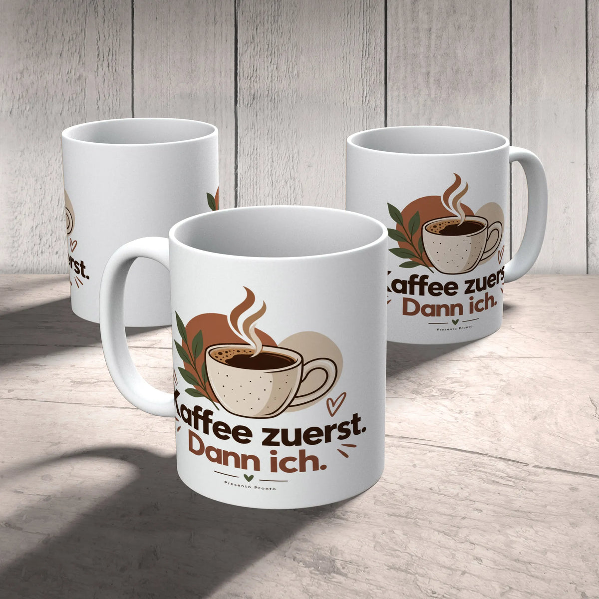 Lustige Kaffeetasse für Kaffeeliebhaber mit Becher in Salbeigrün|p:2015070|h:1b7bc024b0a37a19896eb35d38d11a9a