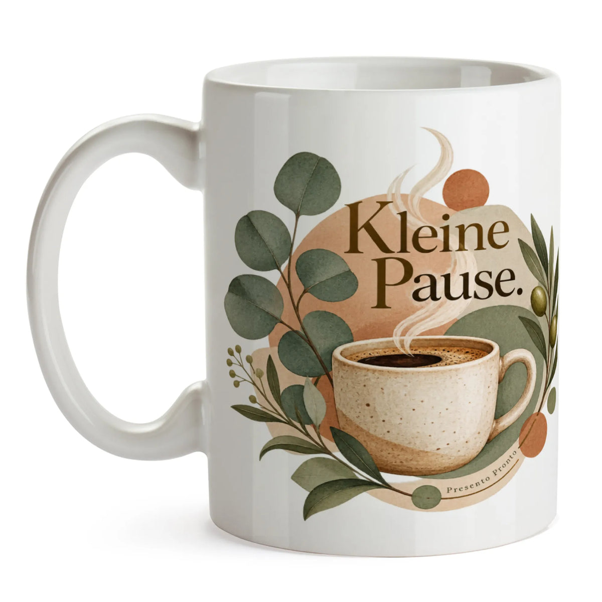 Ästhetische Tasse für die kleine Pause mit Eukalyptus|p:2015071|h:d33b3af1e371ffc58134aea5a3dc6356