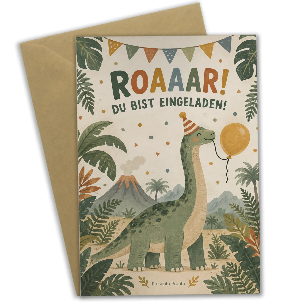 Lustige Einladungskarten zum Kindergeburtstag mit Brachiosaurus|p:2015074|h:bca5908b76761950767efc8dd4ada251