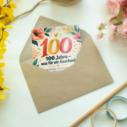 Festliche Glückwunschkarte zum 100. Geburtstag mit großer Zahl 100|p:2015077|h:ffedb23de4cfbcf5bf572d95411e4181