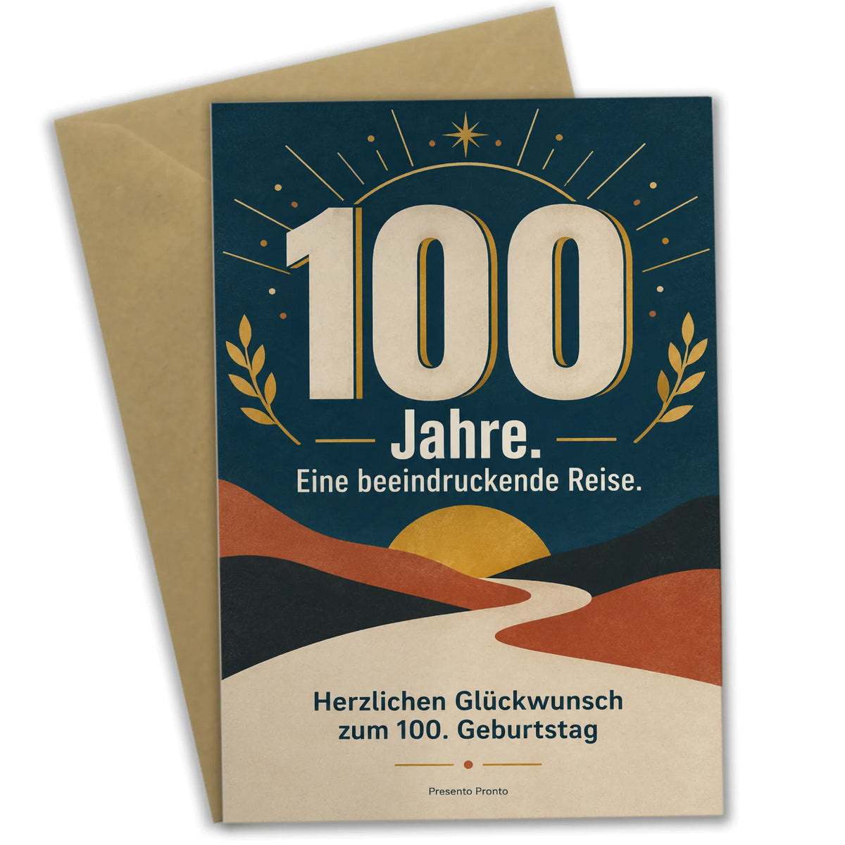 Würdevolle Glückwunschkarte zum 100. Geburtstag mit Zahl 100|p:2015078|h:a9f401f5772c2ebcd800b50934650f85