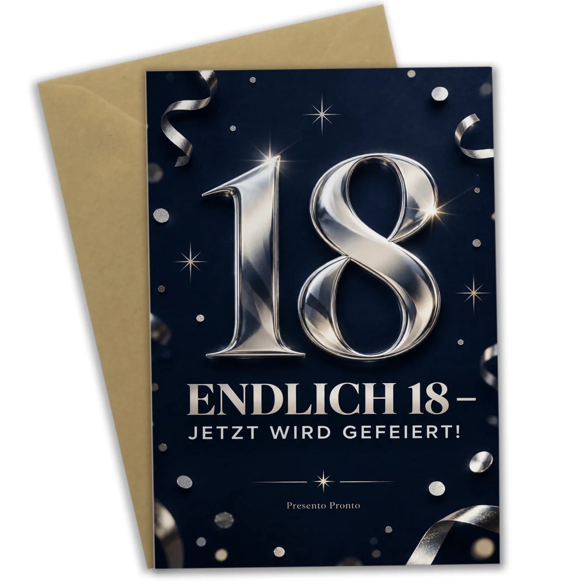 Coole Einladungskarten zum 18. Geburtstag mit silberner 18|p:2015084|h:8fceffa22b8b9e805cf16490cd3a749f