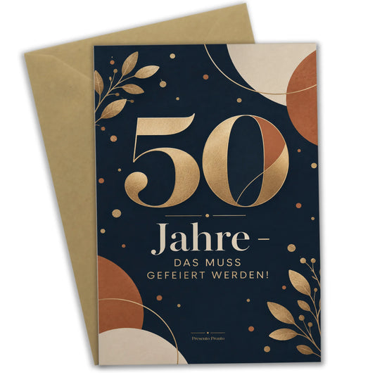 Elegante Einladungskarten zum 50. Geburtstag mit goldener Zahl 50|p:2015085|h:ab81e47b6ff7db19418b96124d388f90