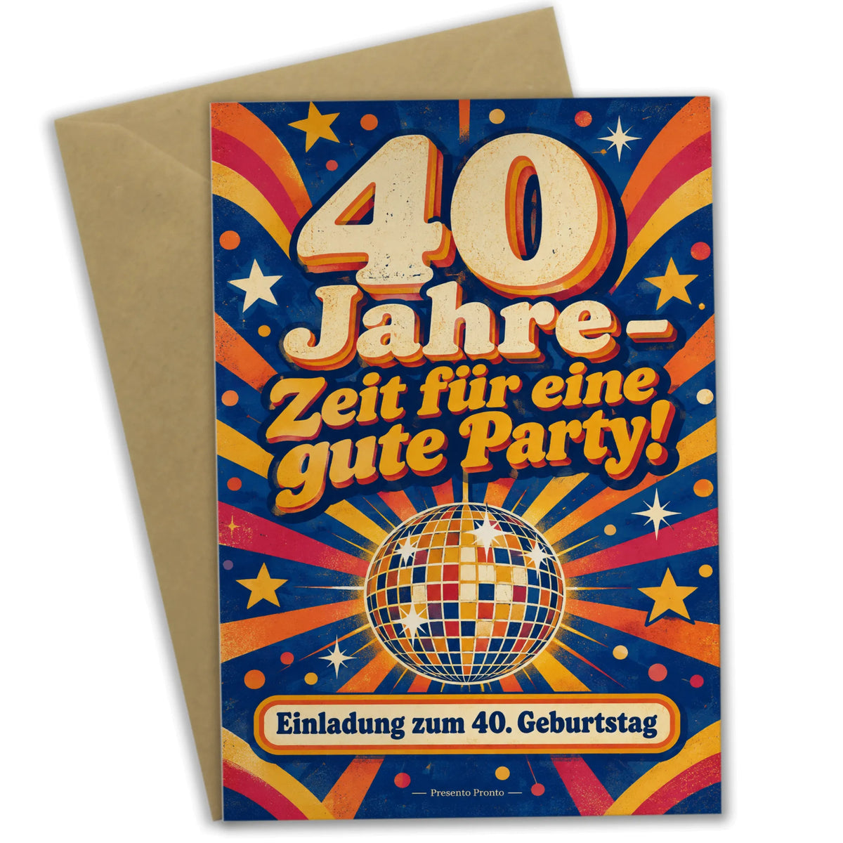 Lustige Einladungskarten zum 40. Geburtstag mit Diskokugel|p:2015086|h:fb7f47426573eb0fb35f230ae424ce26