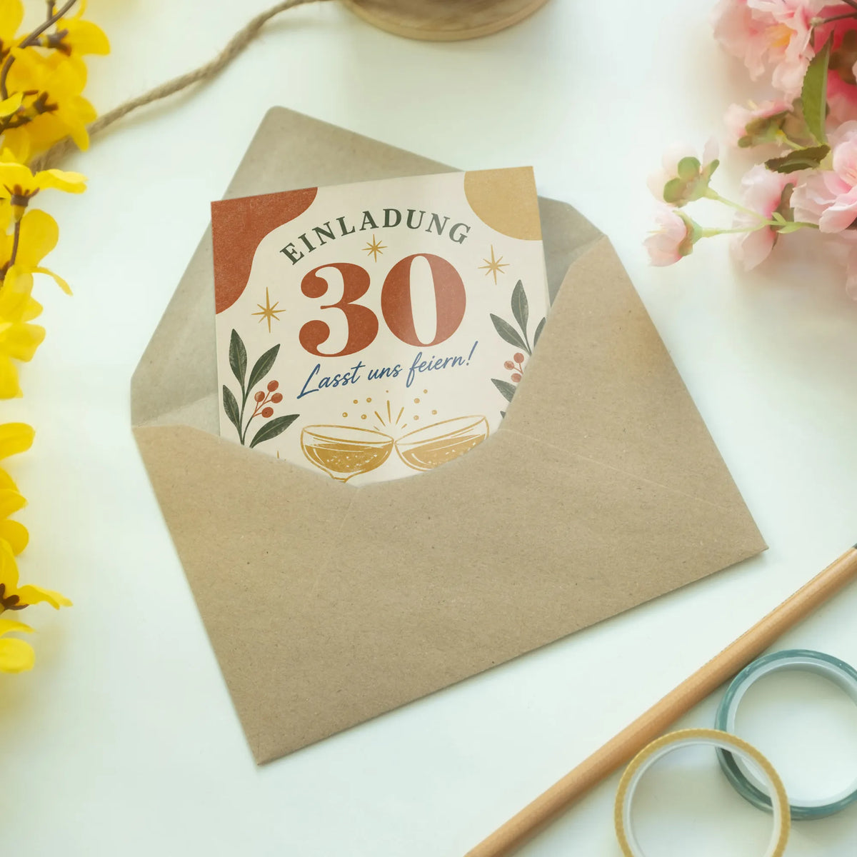 Festliche Einladungskarten zum 30. Geburtstag mit Champagnergläsern|p:2015087|h:8d3ff00d74961e0ad182a9c707a07dc7