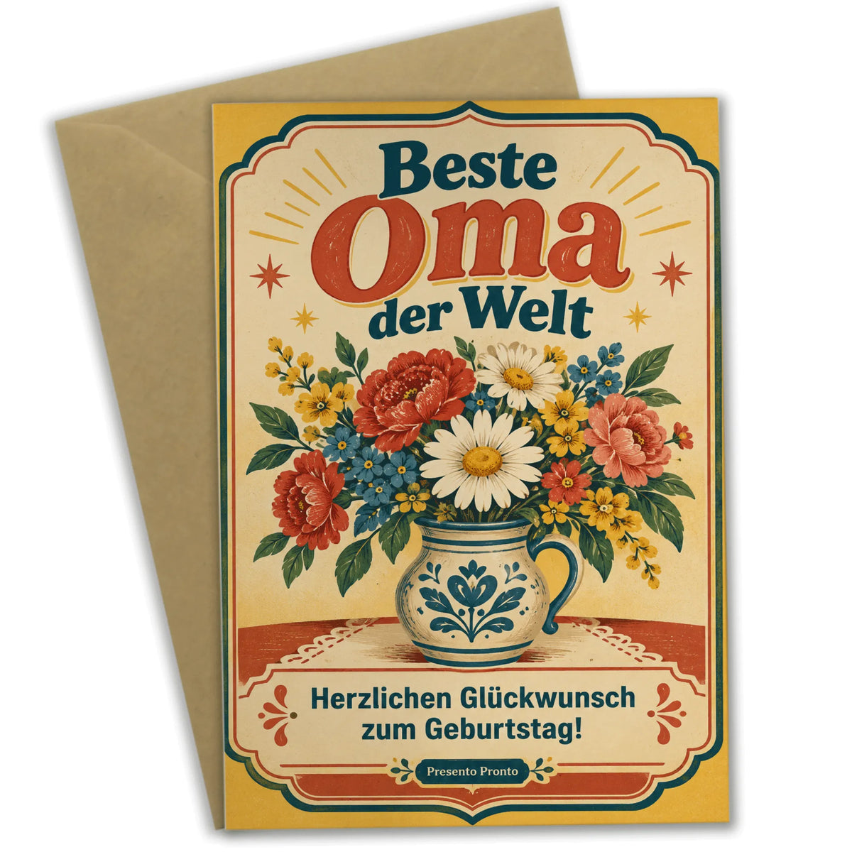 Liebevolle Geburtstagskarte für Oma mit Blumenstrauß|p:2015111|h:1fc60abf37b657001f3110247dace610