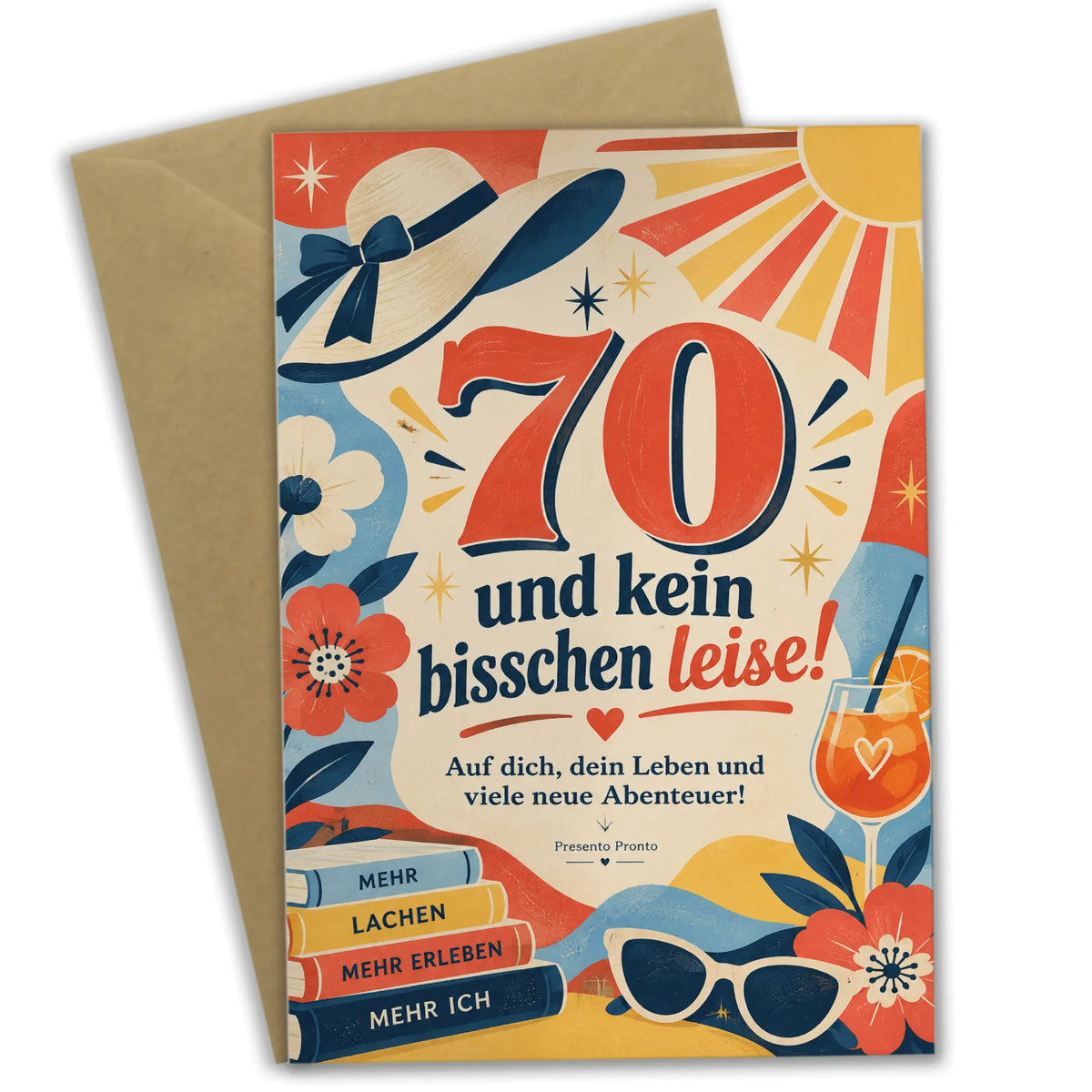 Fröhliche Geburtstagskarte für Frau zum 70. Geburtstag mit Retro-Zahl|p:2015113|h:e9e0a0e152d0b0fdd0fab0aa13a0e2c2