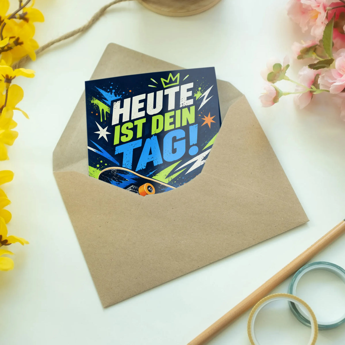 Coole Geburtstagskarte für Jungs mit Skateboard|p:2015118|h:859a7ab8cae547eb730bfabf946051e1