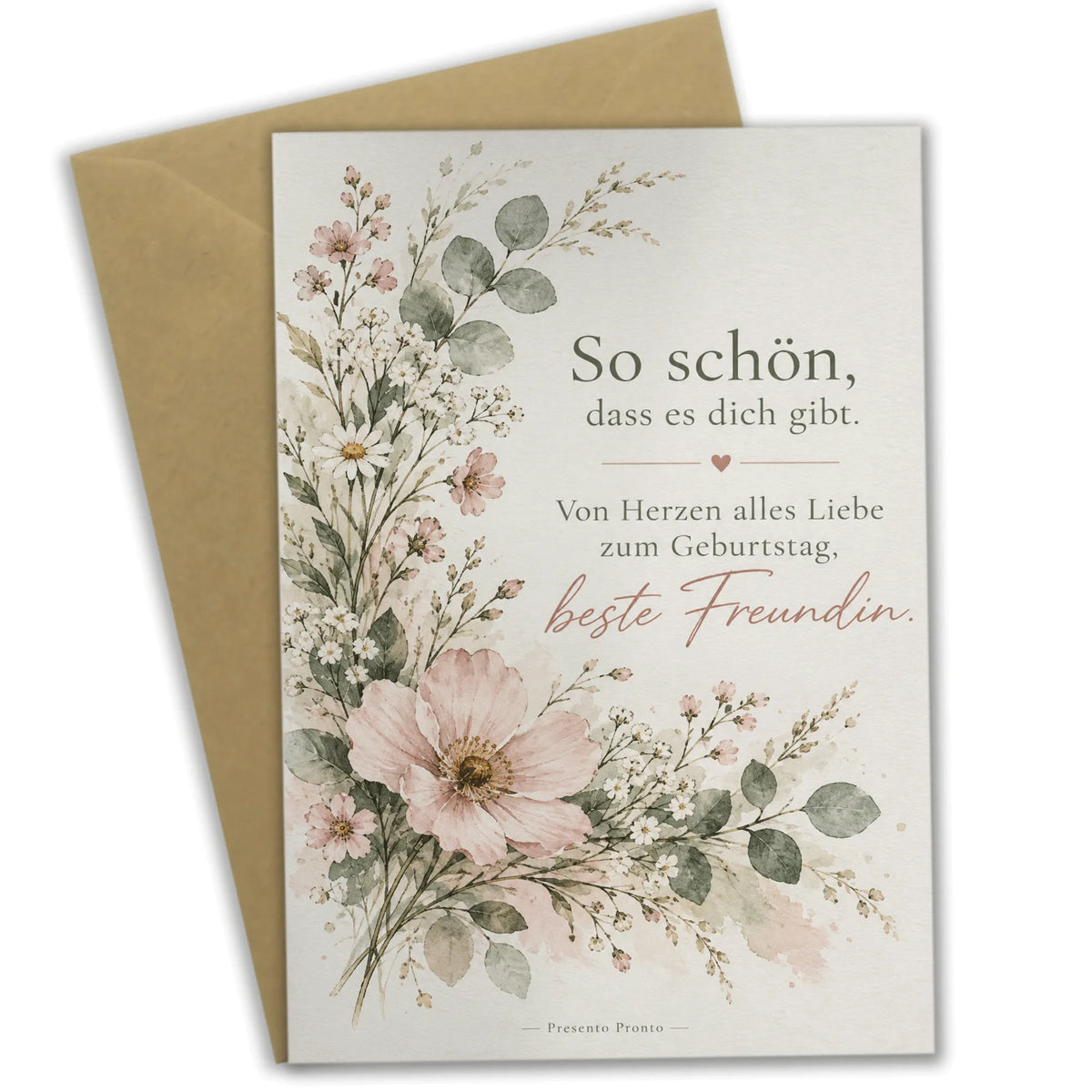 Elegante Geburtstagskarte für die beste Freundin mit Wildblumen|p:2015124|h:06dcc4ad6208ab65c806e09dedcc4001