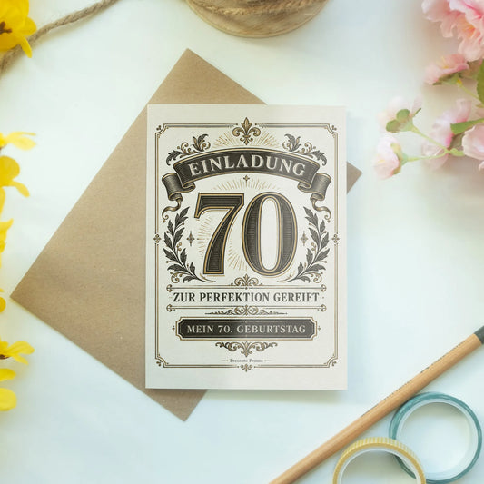 Elegante Einladungskarten zum 70. Geburtstag für Männer mit Zahl 70|p:2015140|h:6bf790afcbaff2a4bde58f0849f41598