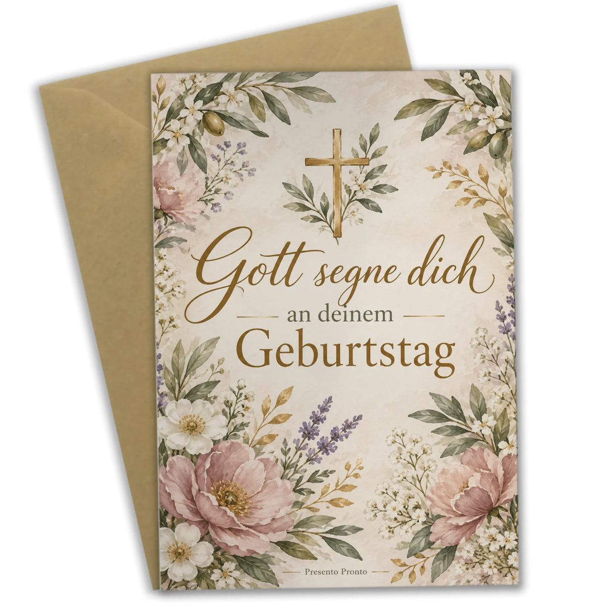 Elegante Christliche Geburtstagskarte mit goldenem Kreuz|p:2015145|h:b6dcade131219a456bbd191b48f2546a