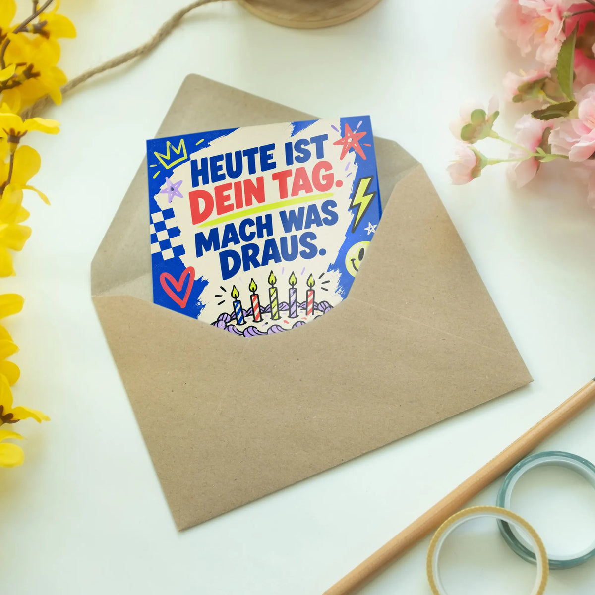 Coole Geburtstagskarte mit Geburtstagskuchen|p:2015151|h:da0cc88947a065119dde97c5ccc6ccc3
