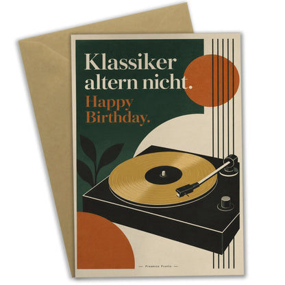 Coole Geburtstagskarte mit Plattenspieler|p:2015167|h:2bee7d61d6d500423852233258d2e3fe