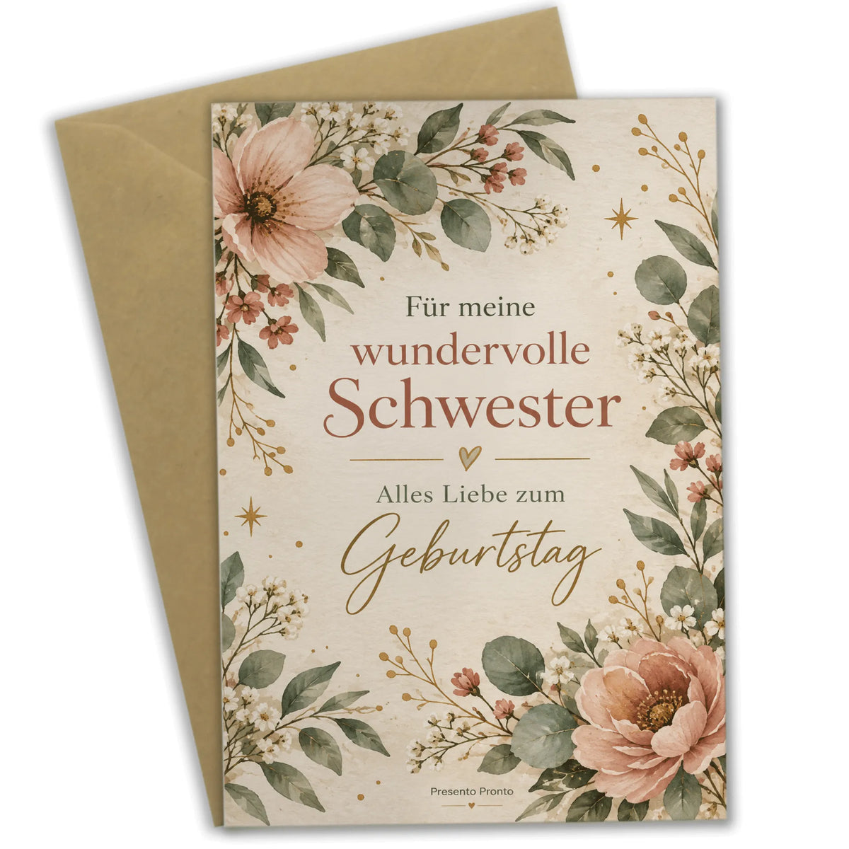Elegante Geburtstagskarte für die Schwester mit Wildblumen|p:2015178|h:361158f9d29e6f73a8b6aaccd9bf2779