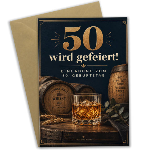 Elegante Einladungskarten zum 50. Geburtstag für Männer mit Whiskyglas|p:2015180|h:6c1688dc9e9b4265094805647801cc2a